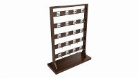 Store Wooden Display Rack with Removable Hooks