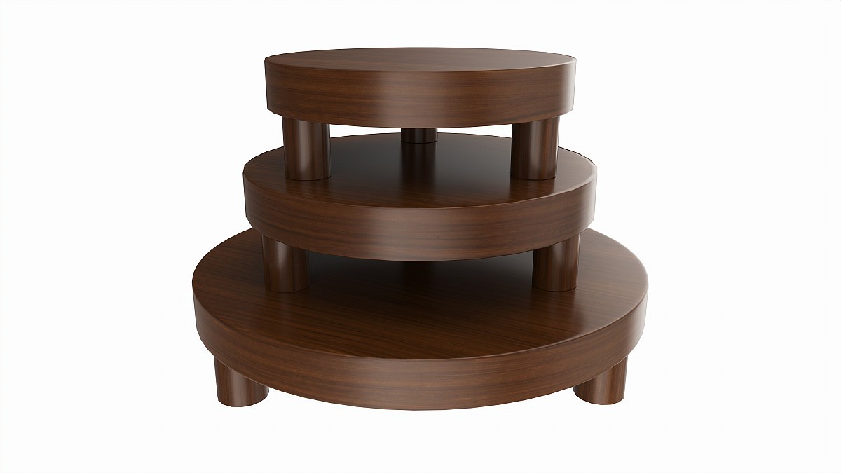 Store Wooden Round Display Stand