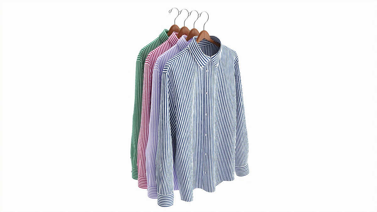 Clothing Long Sleeve Formal Shirts Men on Hanger 1
