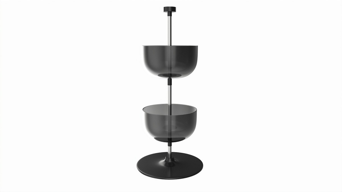 Store Counter Top 2-tier Spinning Bowl Display