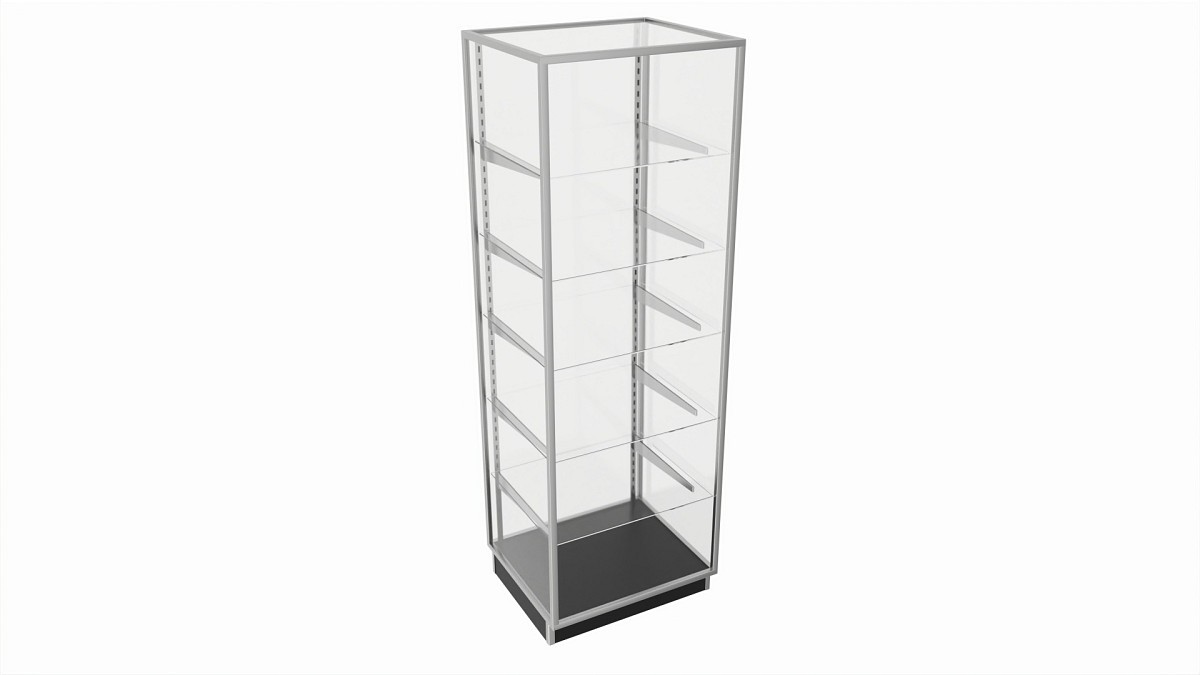 Store Glass Shelf Showcase Tall