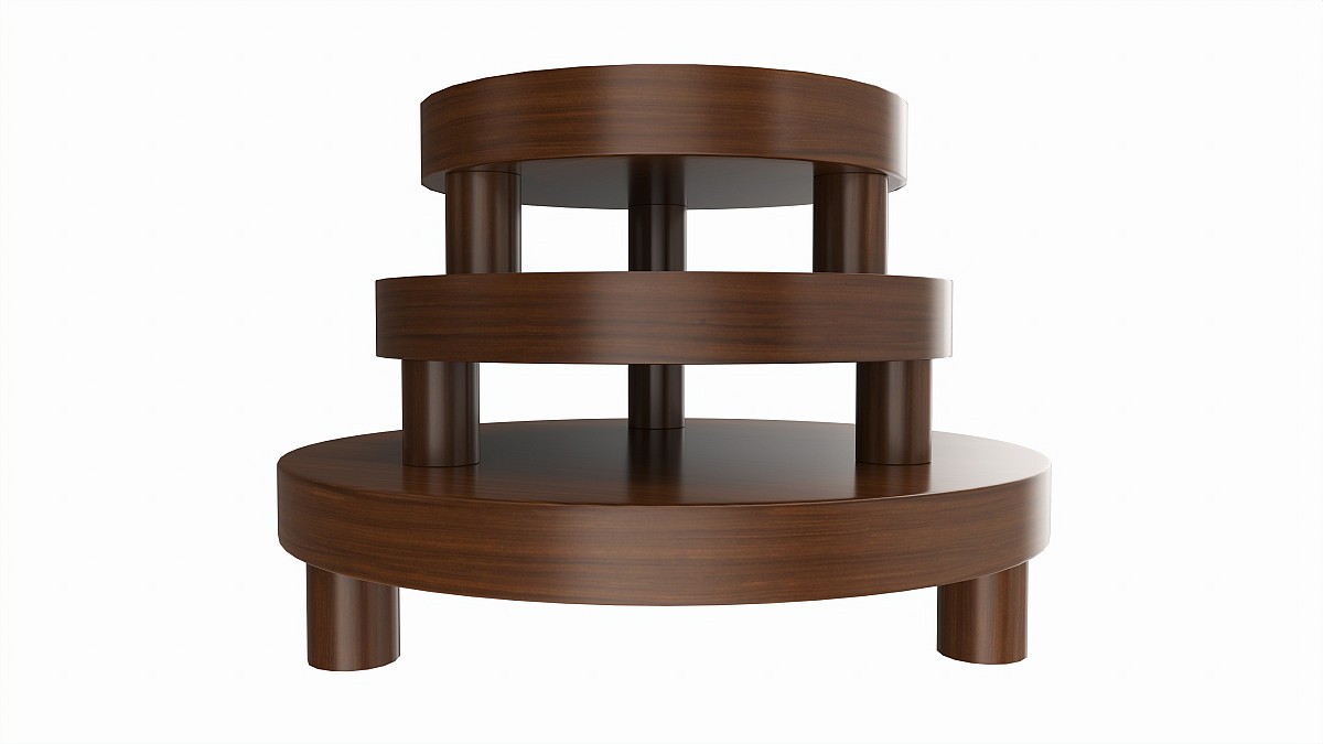 Store Wooden Round Display Stand