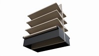 Store Shelving Double Sided Unit Small