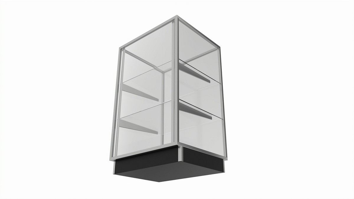 Store Glass Shelf Showcase Low