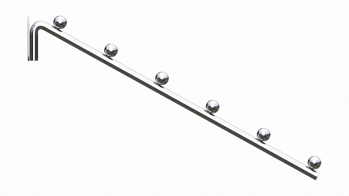 Store pegboard 6 ball waterfall faceout hook
