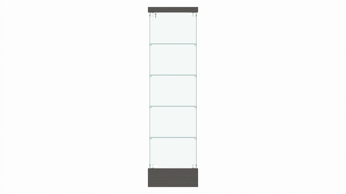 Store Frameless Glass Tower Showcase