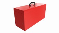 Portable toolbox chest with carrying handle set