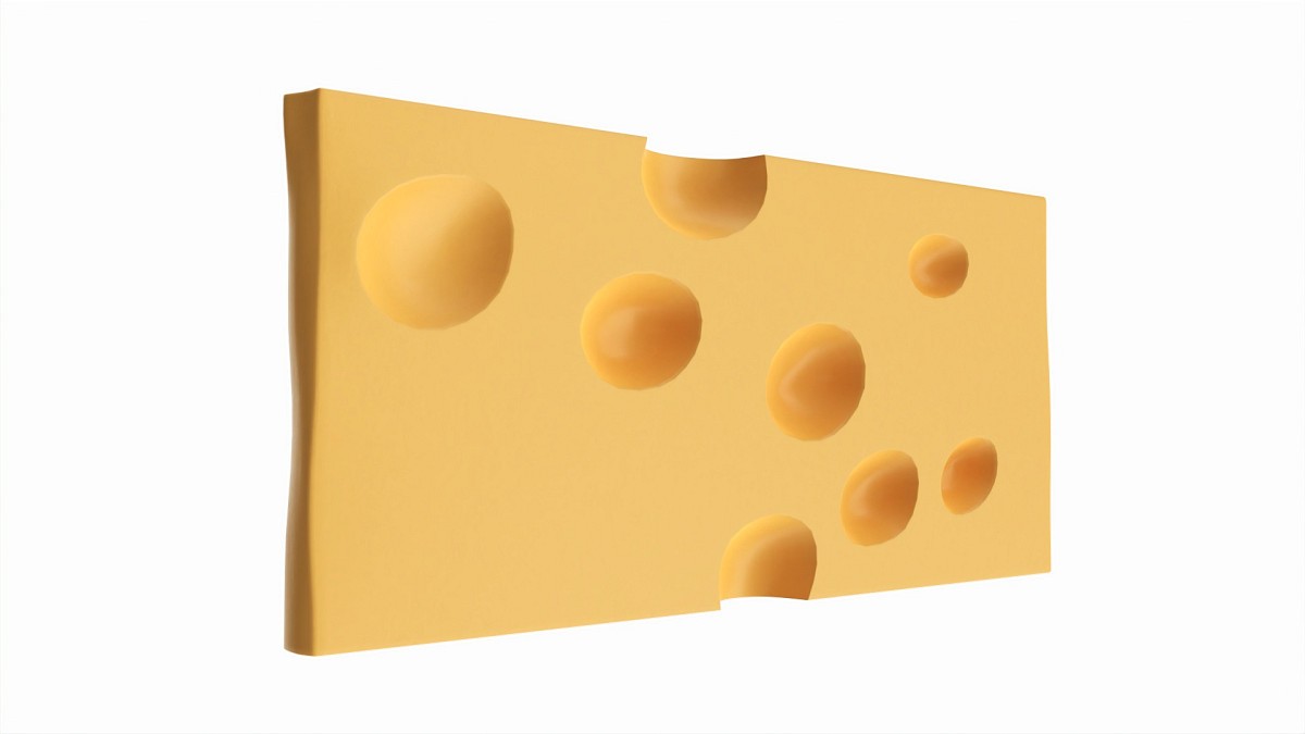 Piece of cheese triangular