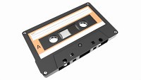 Audio cassette with cover