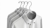 Clothing Long Sleeve Formal Shirts Men on Hanger 2