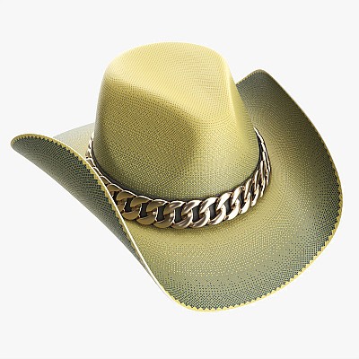 Woman cowboy fabric hat