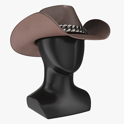 Head and Woman cowboy hat