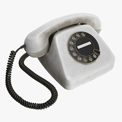 Rotary Telephone White