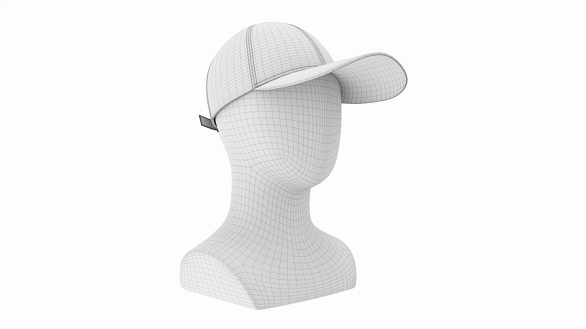 Store display mannequin head with Baseball cap