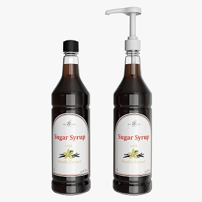 Flavor syrup bottle pump