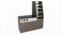 Coffee station bar cabinet commercial industrial