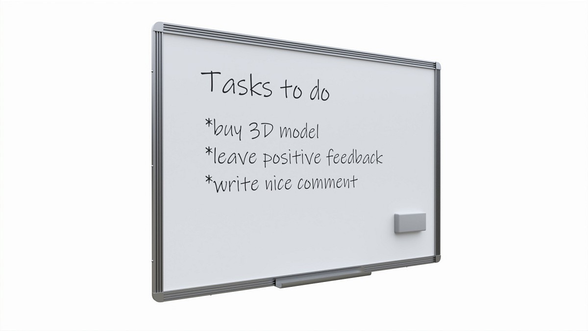 Magnetic dry erase white board
