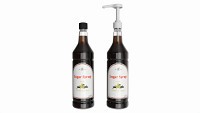 Coffee flavor syrup bottle with pump