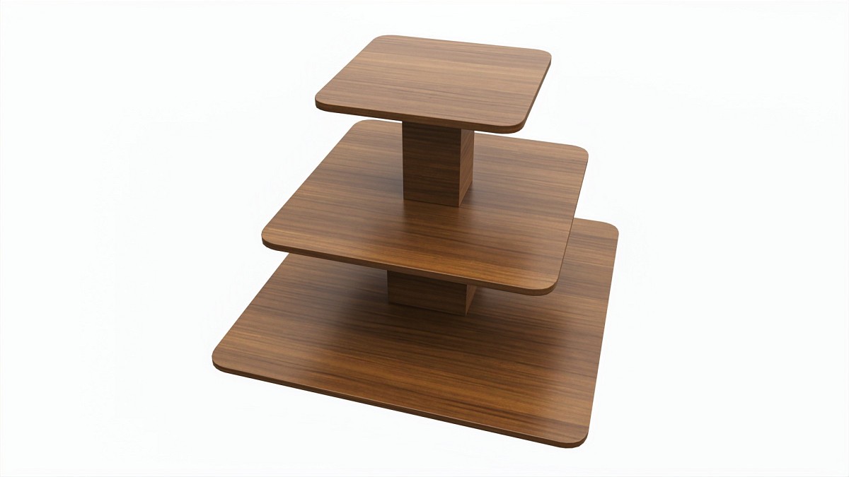 Three Tier Square Table