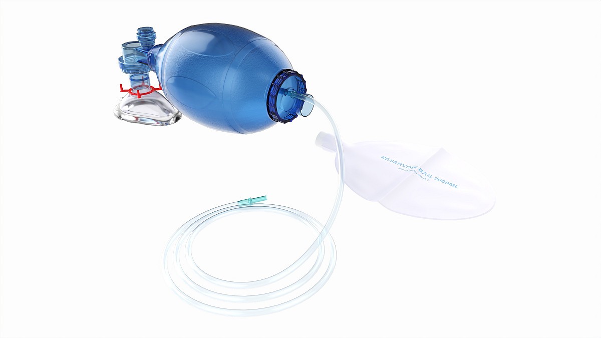 Ambu bag valve resuscitation mask