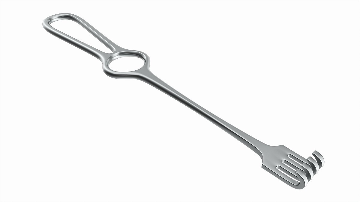 Operating Volkman Retractor Surgical Instrument