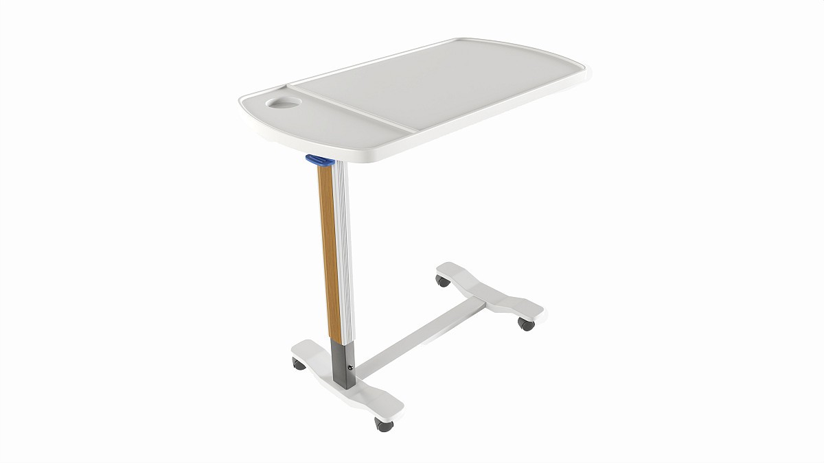 Medical Mobile Food Over Bed Table