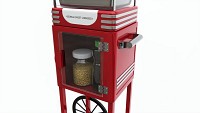Popcorn Vintage Cart on Wheels with Shelf