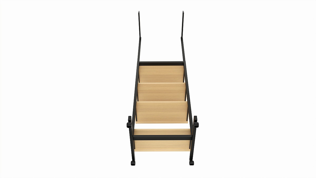 Four Shelf Rolling 2-Way Merchandise Rack