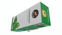 Peppermint Tea Paper Box With Tea Bags