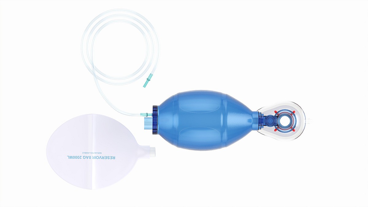 Ambu bag valve resuscitation mask