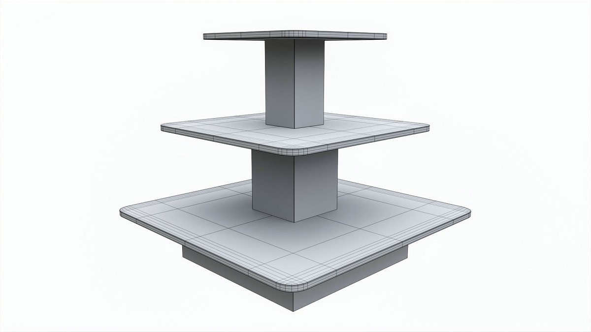 Three Tier Square Table