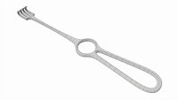 Operating Volkman Retractor Surgical Instrument