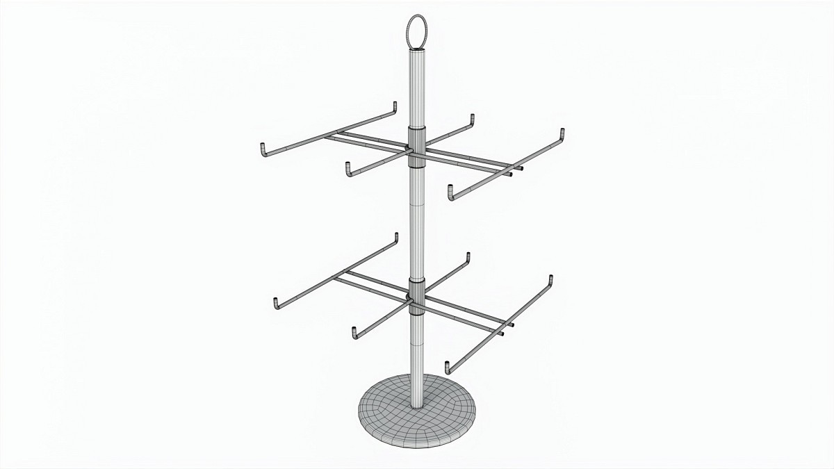 Two Tier Counter Top Spinner with hooks