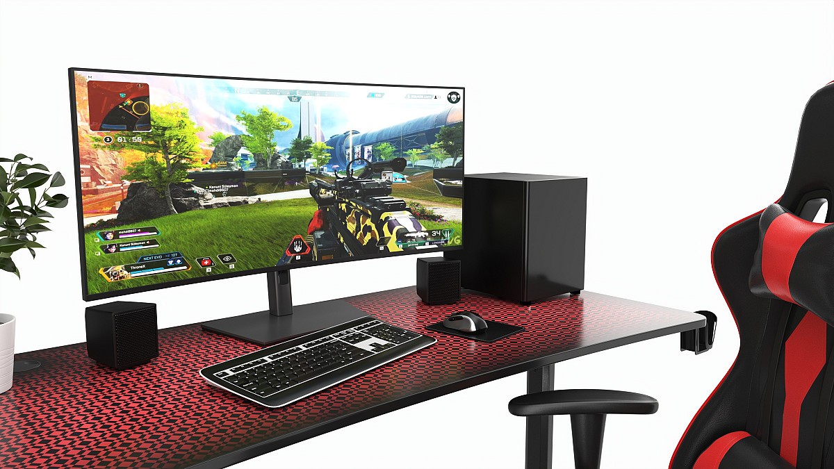 Gaming Computer Desk Composition