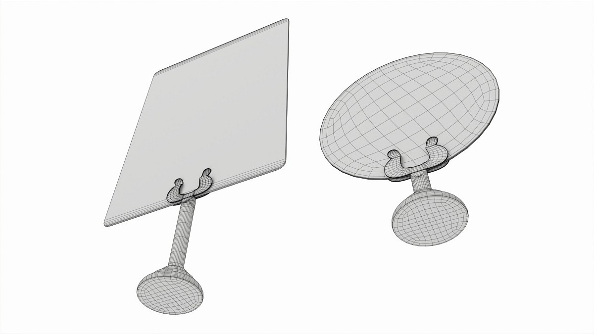 Menu number sign display stand set