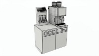Coffee station bar cabinet furniture commercial industrial 02