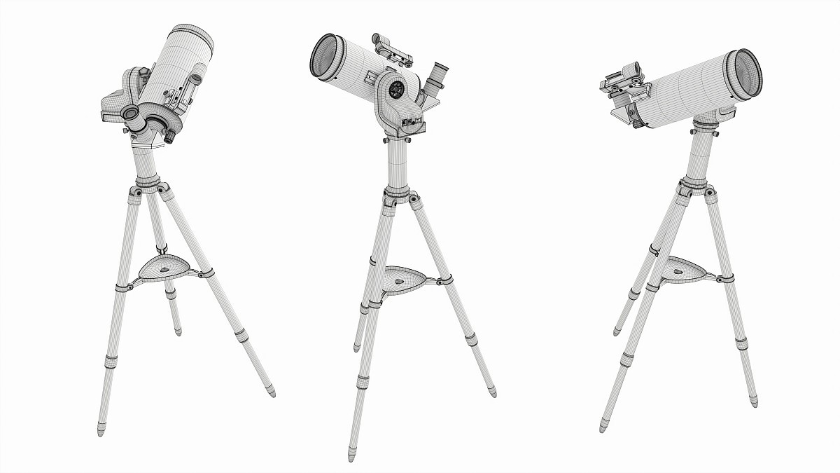 Amateur compact go-to automatic telescope with tripod