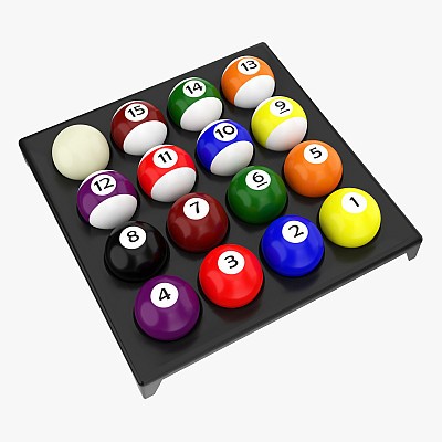 Pool balls plastic tray