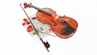 Violin romantic composition