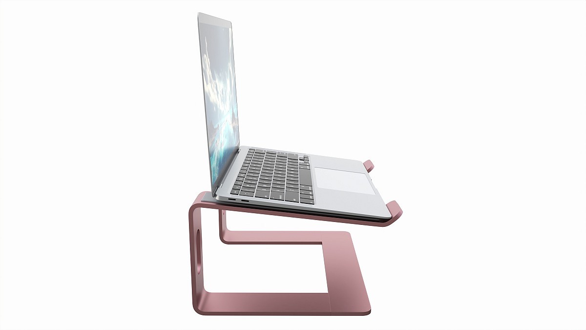 Laptop Notebook on Aluminum Riser Stand