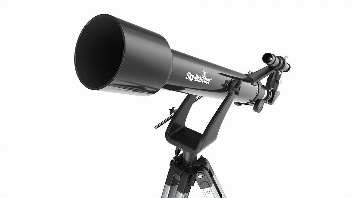 Amateur refractor telescope with tripod