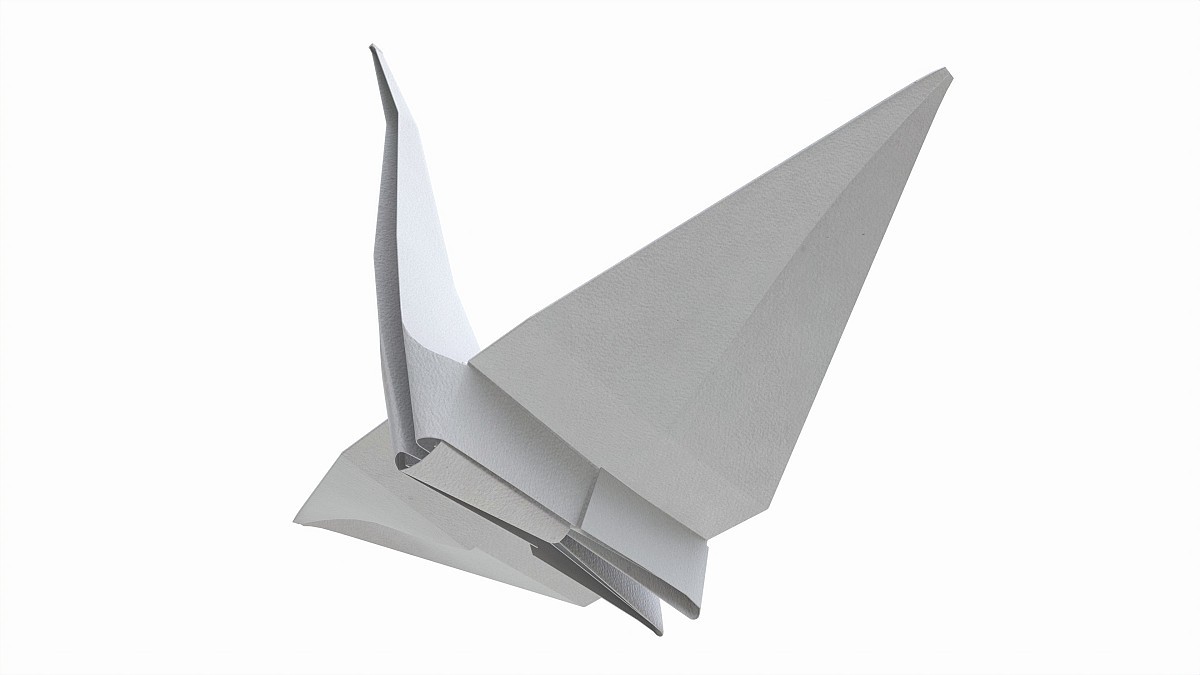 Origami paper crane