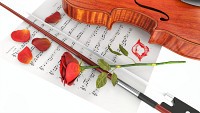 Violin romantic composition