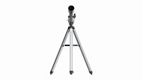 Amateur refractor telescope with tripod