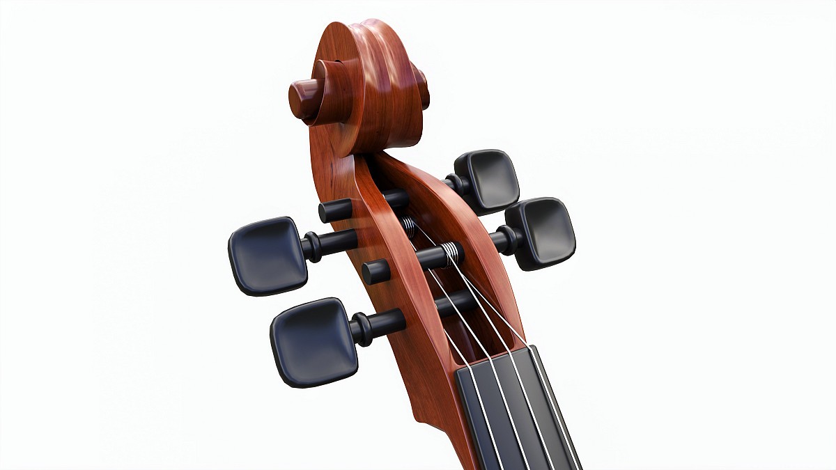 Violin on a modern stand