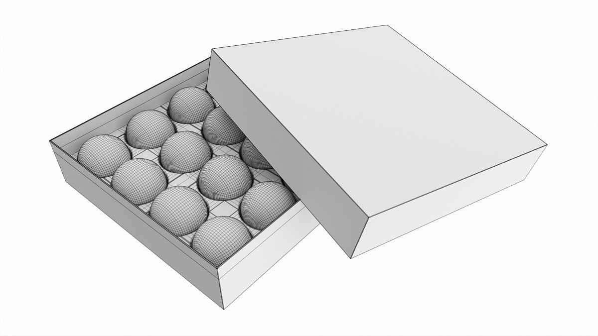 Pool Balls in Cardboard Box