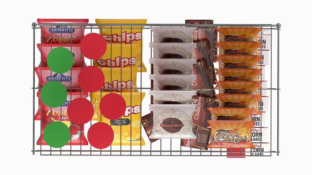 Store Wire Snack Shelf And Chip Rack