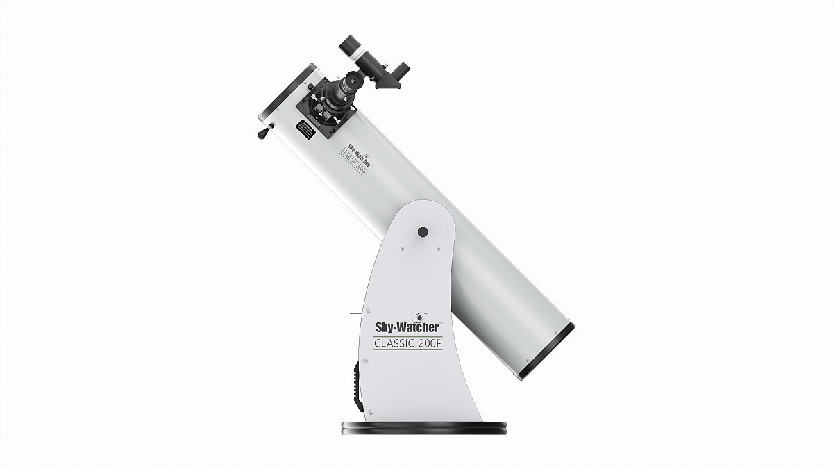 Amateur dobsonian mounted telescope