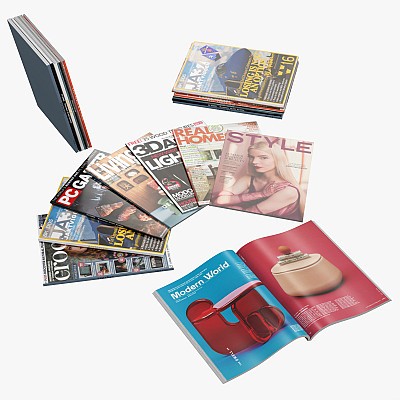 Magazine set decorative