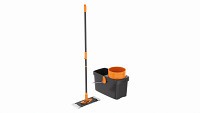 Clean floor wiper and bucket with wringer